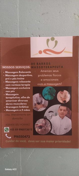 Massoterapeuta homem/ massagem relaxante e terapêutica
