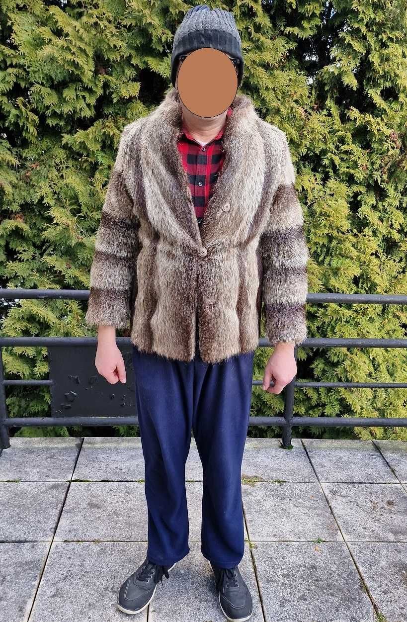 Eleganckie naturalne futro z nutrii