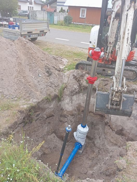 Uslugi minikoparka koparka układanie kostki prace ziemne hydranty