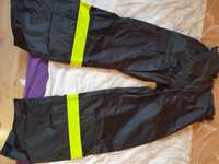 spodnie ochronne odblaskowe z szelkami