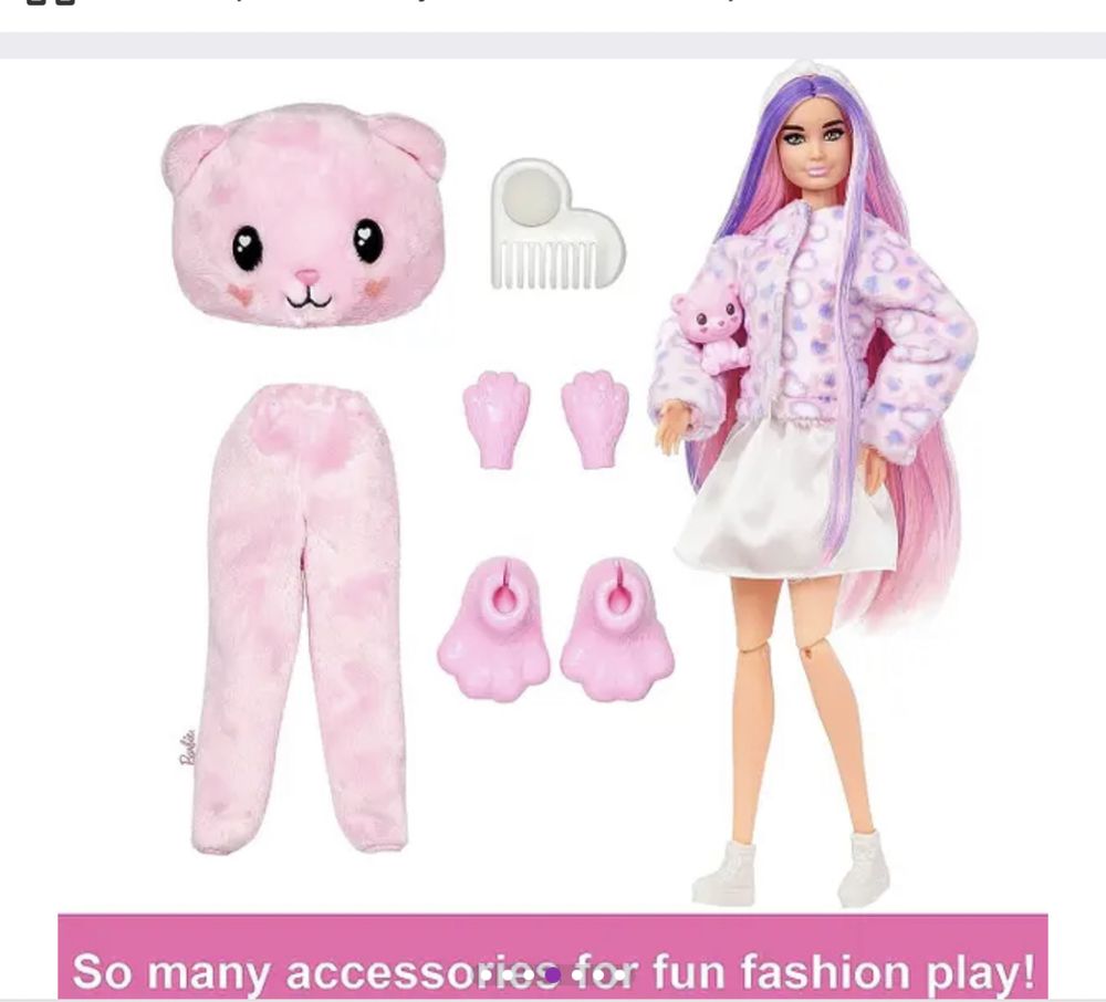 Barbie cutie reveal барбі ведмедик