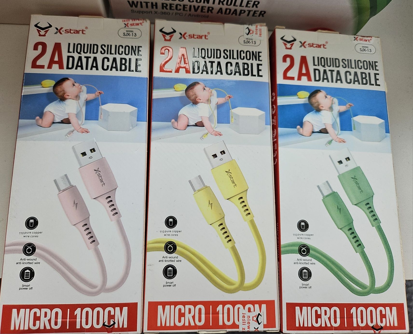 2A Kabel danych 100cm różne kolory micro 2A