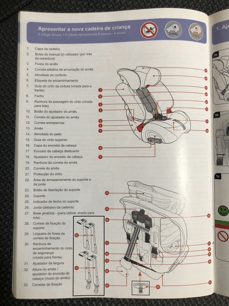 Cadeira Auto Britax Romer Volvo Multi-Tech + Oferta Cadeira/Banco