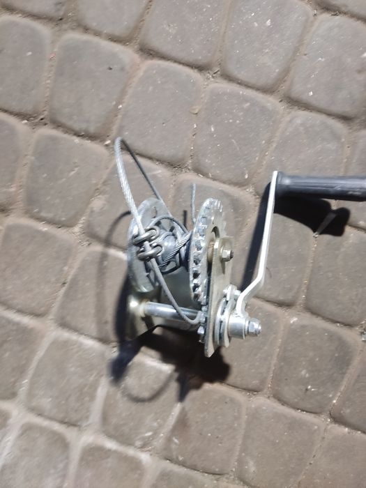 wyciągarka ręczna, korba, lina, opryskiwacz, rolnictwo, sprzęt, mechan