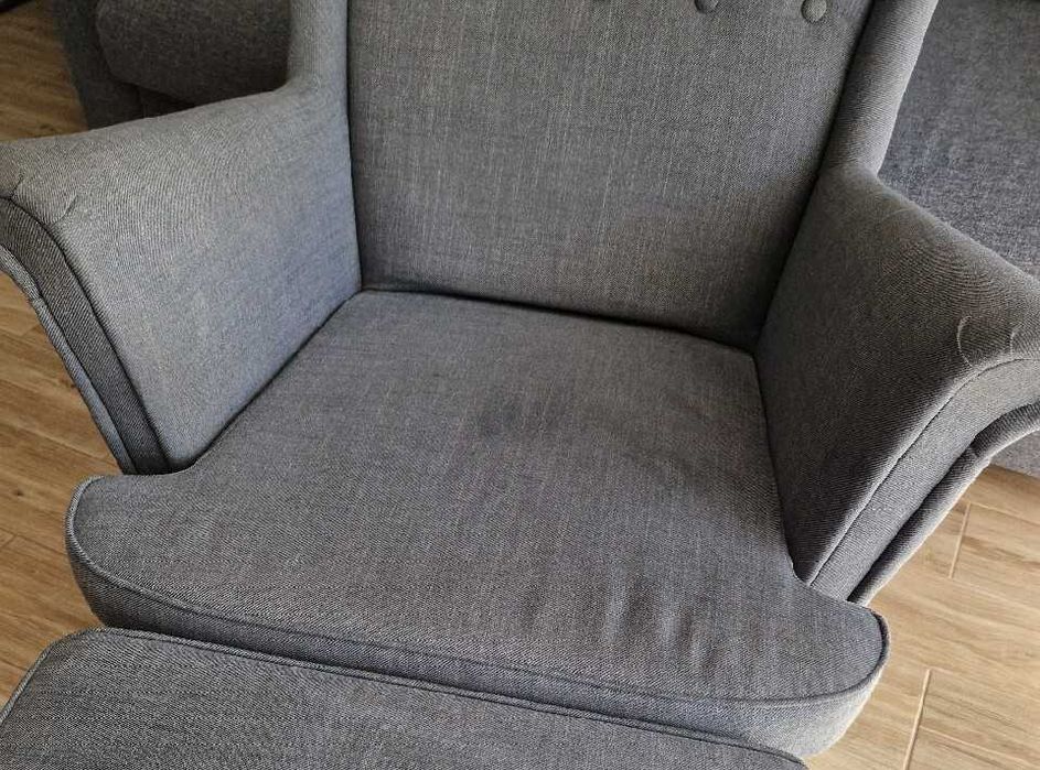 Fotel IKEA Strandmon USZAK bez podnóżka