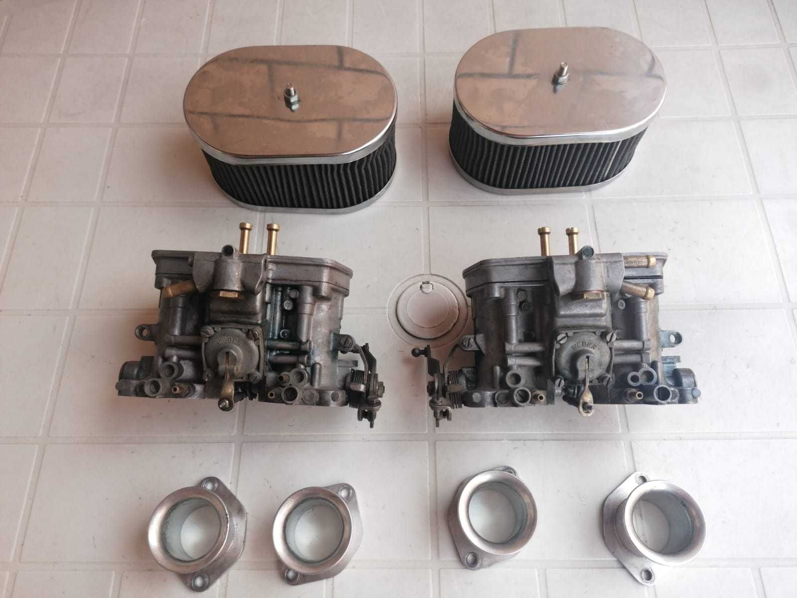 Carburadores Weber IDF 36 + cornetas + filtros de ar