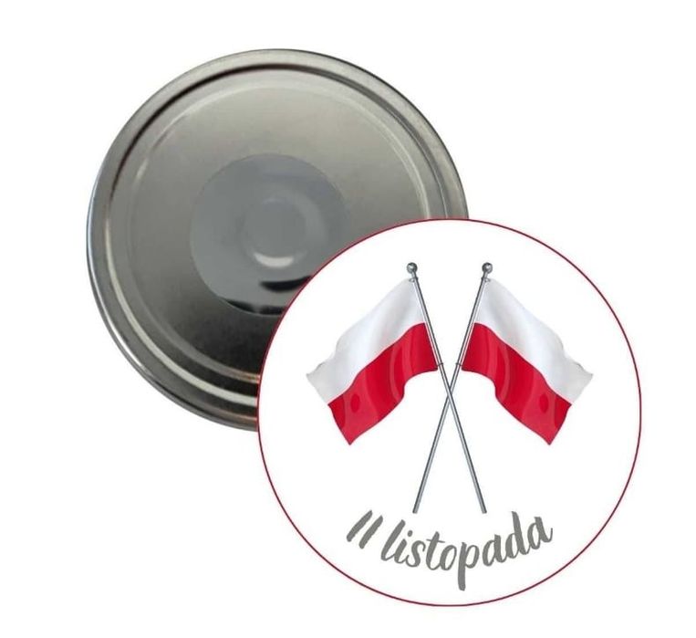 Przypinka z okazji Święta Niepodległości - 11 listopada flaga