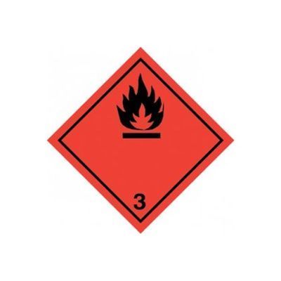Nalepka Adr Materiały Łatwopalne 30X30 Cm