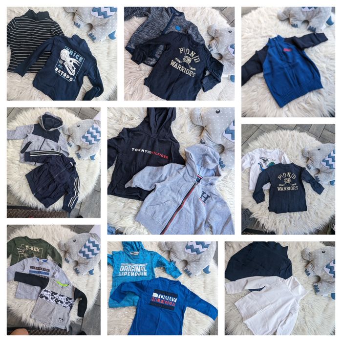 Mega paka ubrań 92 jesien/zima dla chłopca BDB