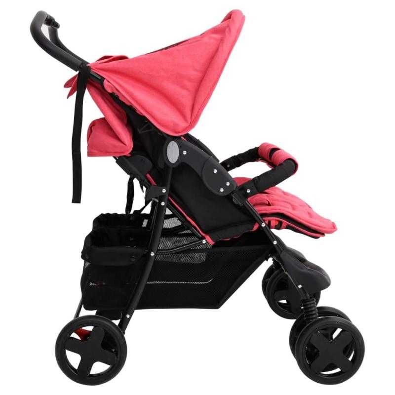 Carrinho de Bebé para Gémeos – Vermelho
