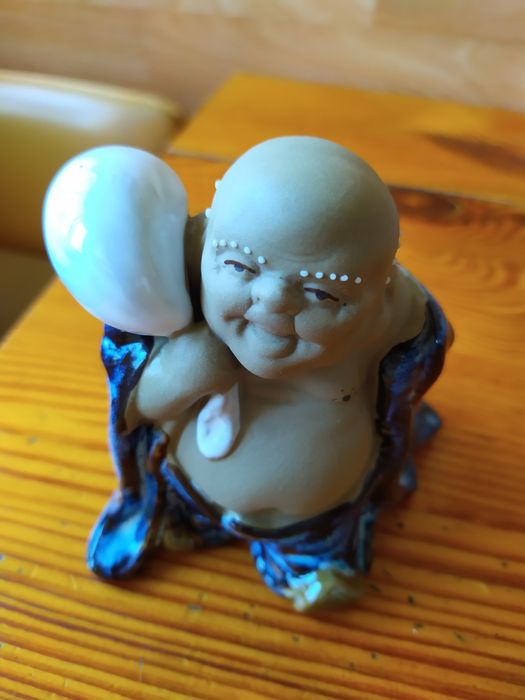 Budda Buddha Figurka Porcelana 11,5cm.