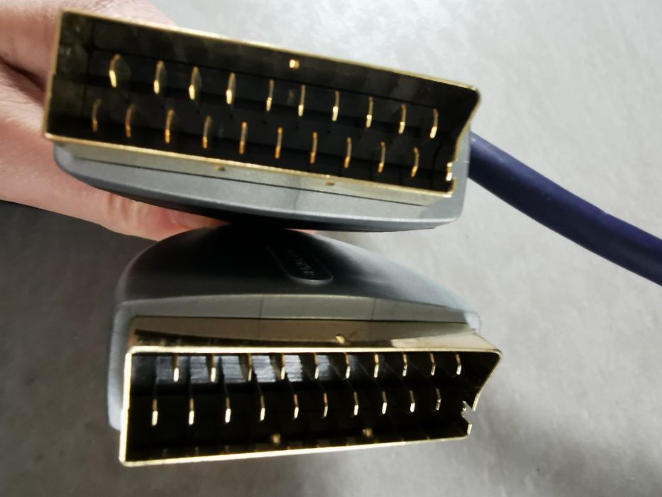 kabel przewód 5m SCART–SCART EURO-EURO OFC miedziany