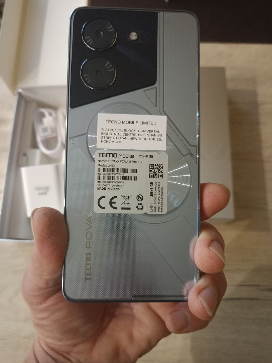 Продаю новий,ігровий смартфон Tecno Pova5 Pro 5G