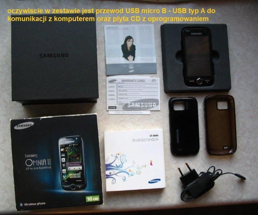 Smartfon samsung omnia II 2 CyanogenMod android i windows 6.5 amoled