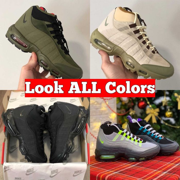 Кроссовки Nike Air Max 95 Sneakerboot Термо Осень Зима Кросівки Люкс
