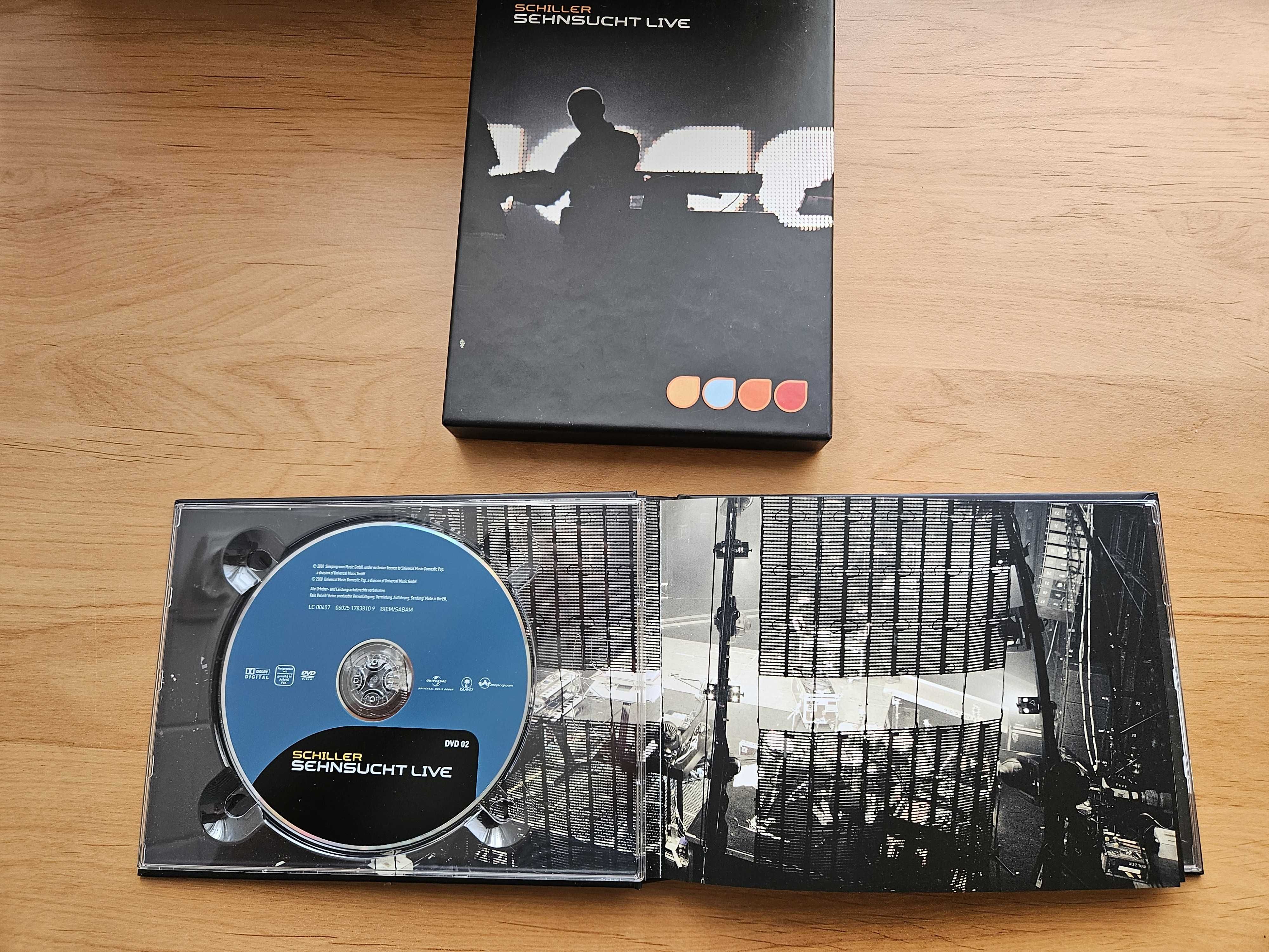 SCHILLER - Dwie Płyty: Sehnsucht Live 2 DVD 2008 + Tagtraum 2 DVD 2006