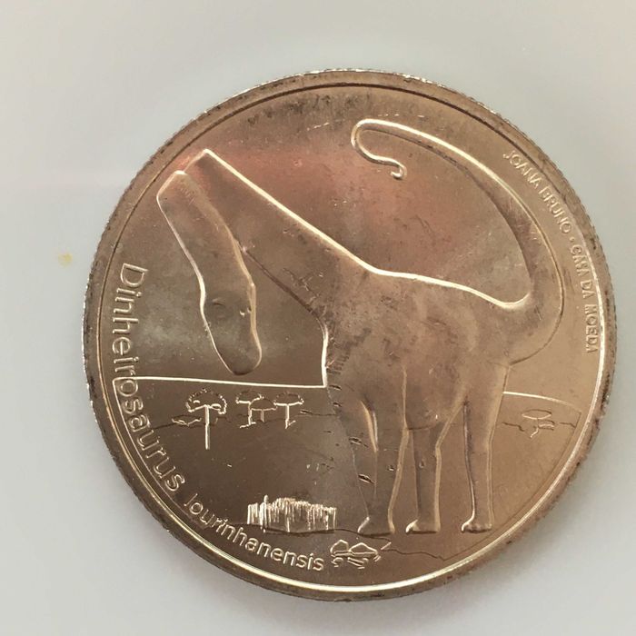 Moeda 5 EUROS 2021 - Dinossauro Lourinhanensis
