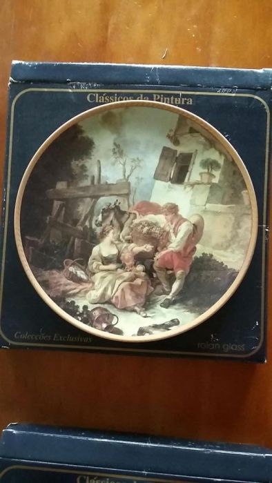 Coleção de 6 Pratos Decorativos de 1997
