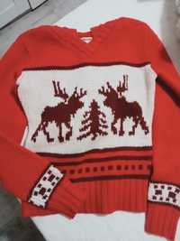 Sweter swetr świąteczny Blend XS S 36 34 WEŁNA JAGNIĘCA święta