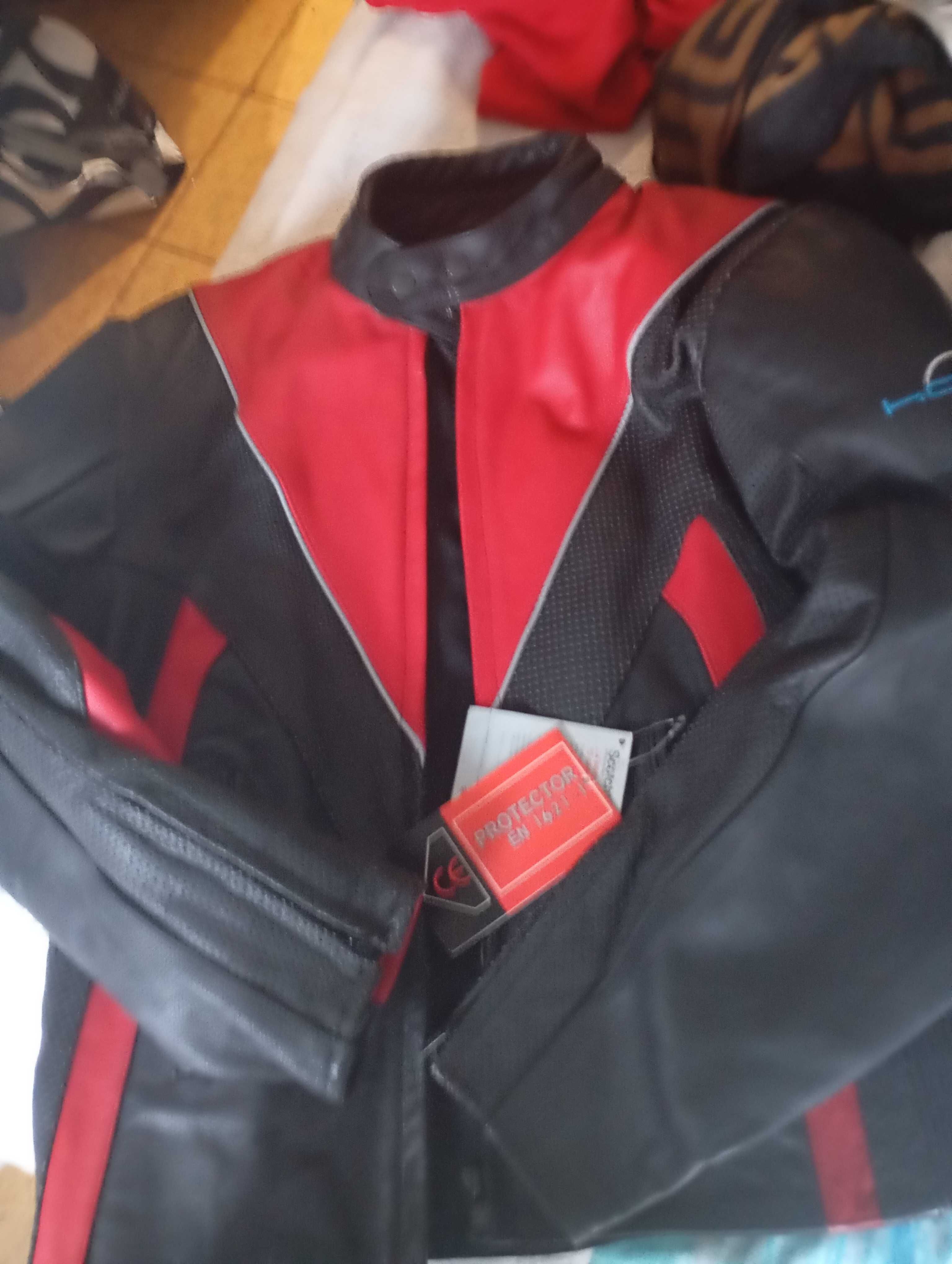 Casaco motard, cabedal, unisexo,