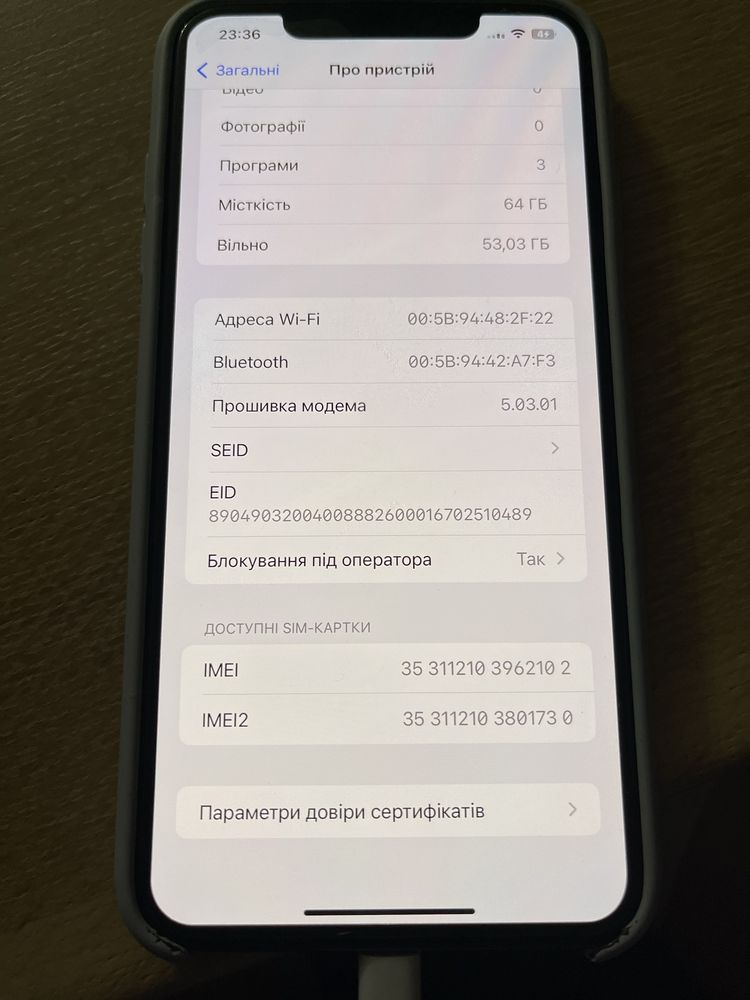 Iphone XS Max, 64 GB,  r-sim