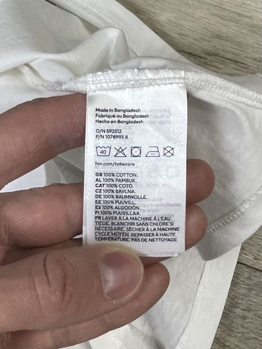 H&M Wednesday футболка S-M белая с принтом новая Уэнсдей