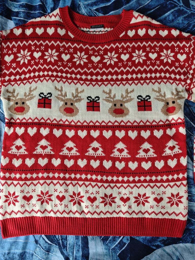 Świąteczny sweter sweterek Pepco