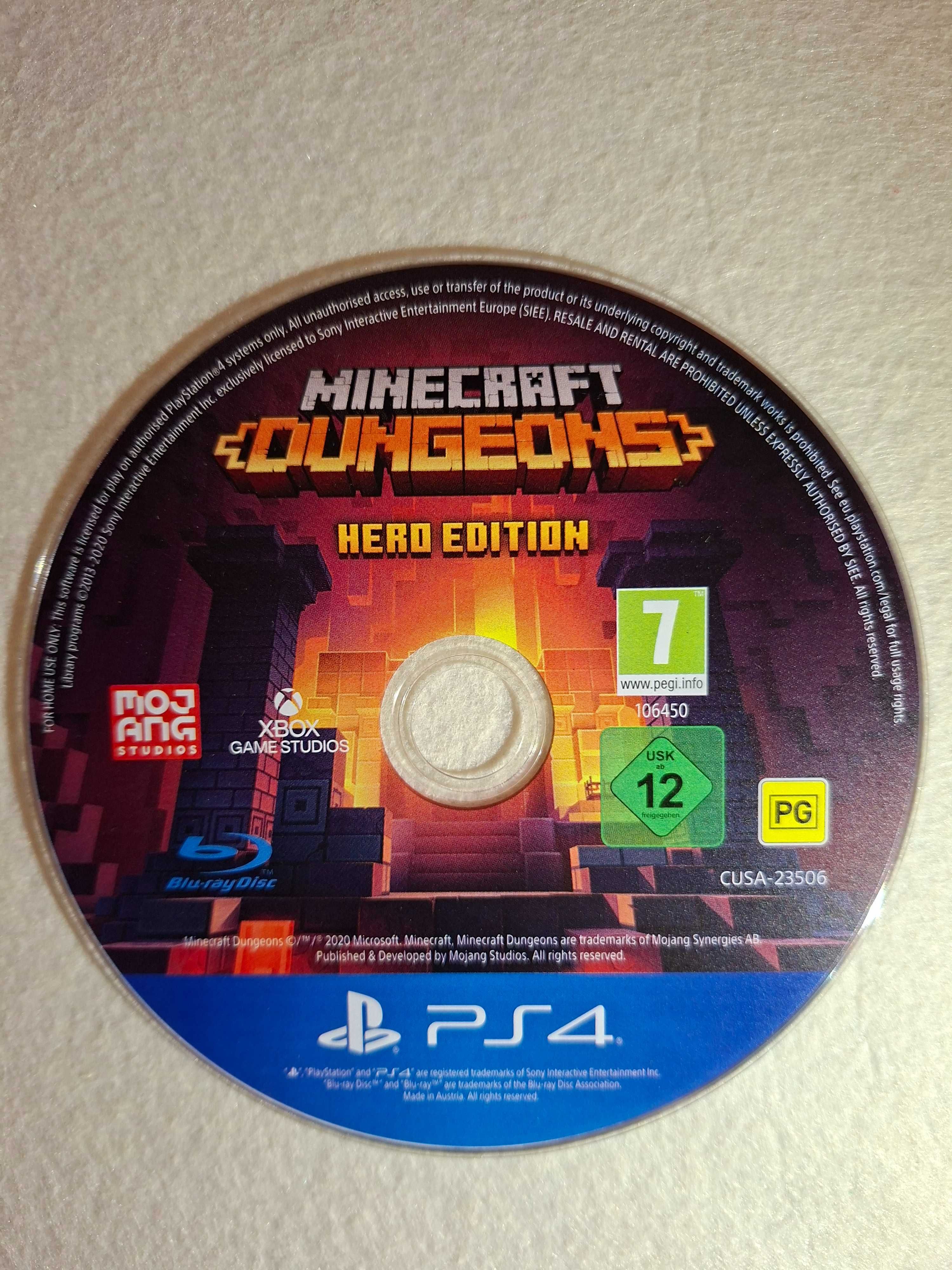 Minecraft Dungeons: Hero Edition Playstation 4 c/ caixa Ótimo estado