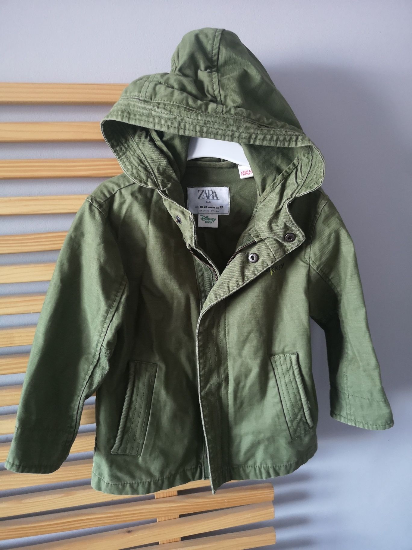 Kurtka parka Miki Zara roz 92