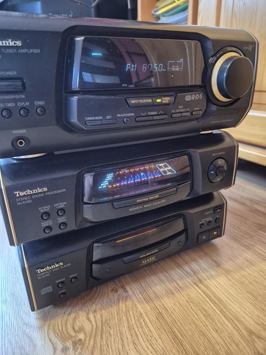 Wieża Technics SA-EH50 + dwa głośniki
