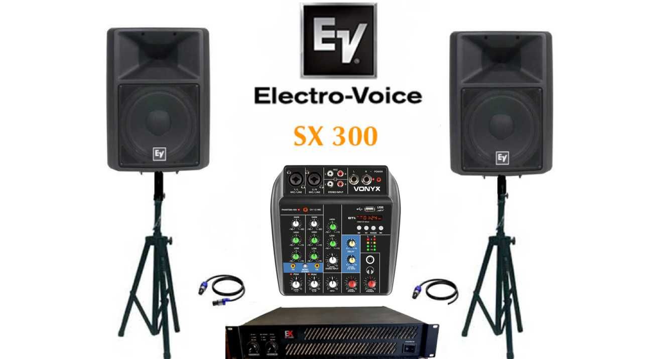 PA ELECTROVOICE SX300 - Colunas -Amplificador - Tripés