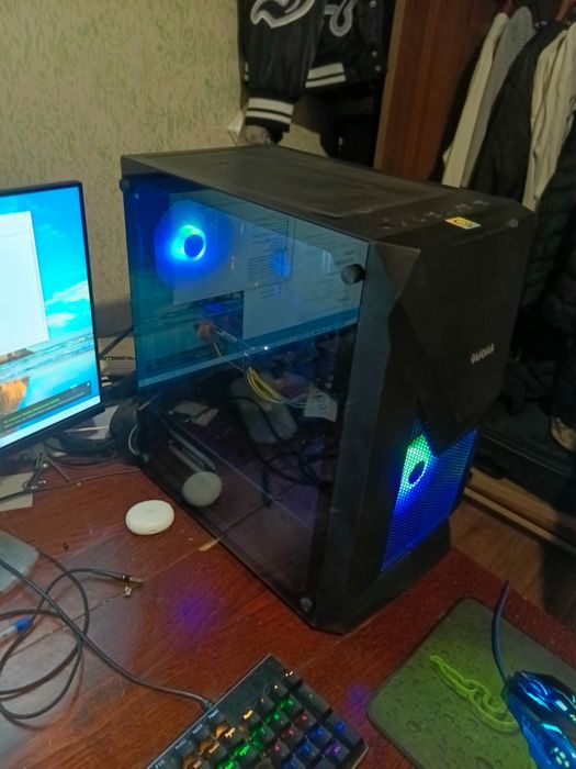 Игровой Пк i3 10100f Asus Tuf 1650 4gb ssd m2 128gb hdd1t oзу16gb 700w