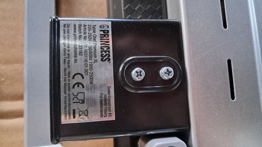 Kontaktowy grill elektryczny Princess Table Chef XXL czarny 2500 W DEF