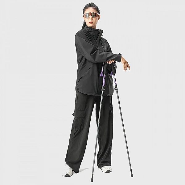 Kijki trekkingowe Qunature nordic walking aluminiowe 110, 130 cm - fio
