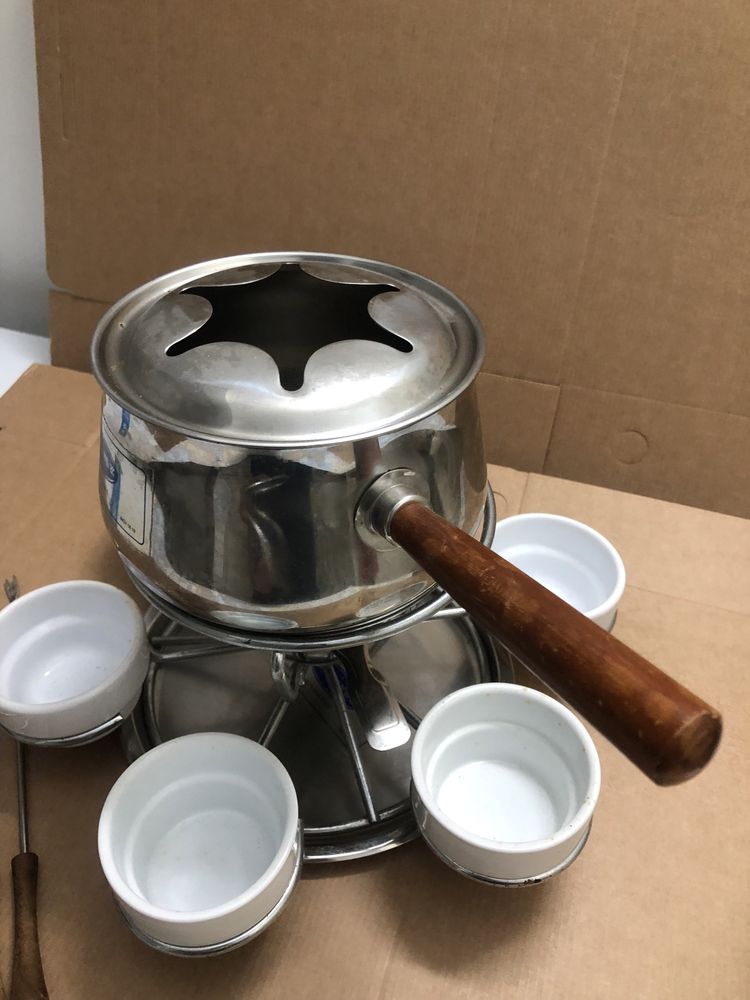 Fondue inox completo