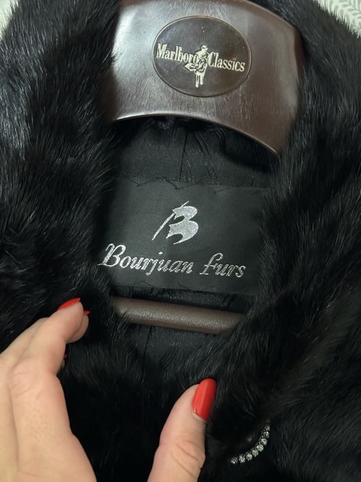 Норкова шуба (справжнє хутро)