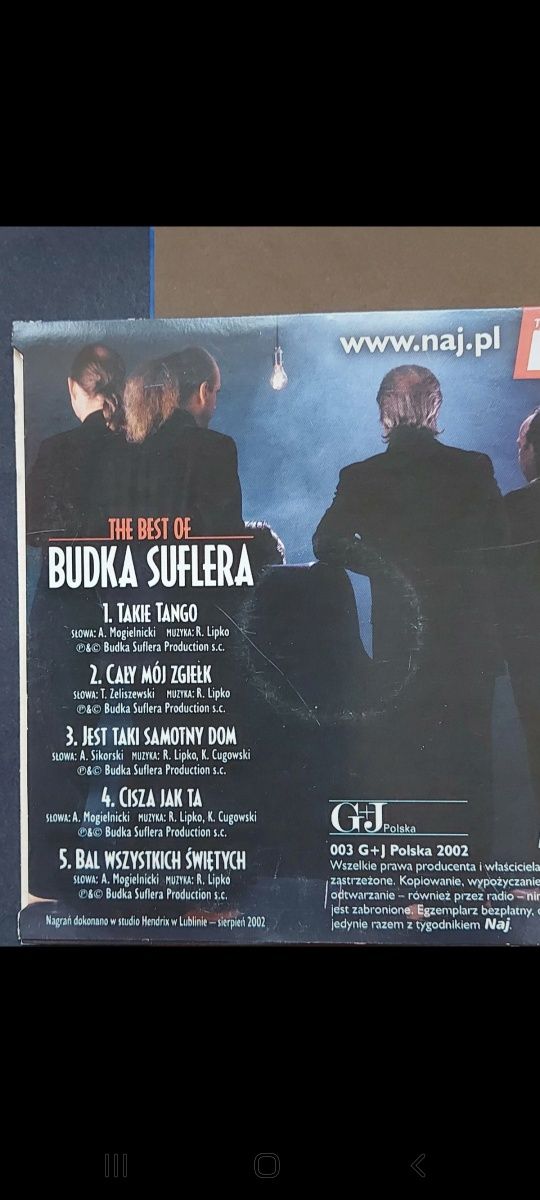 3 sztuki płyty CD WILKI,BUDKA SUFLERA,DE Mono