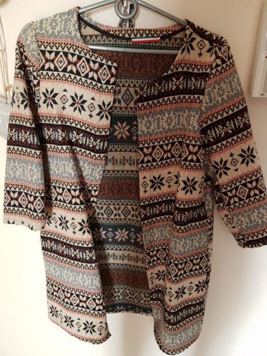 Narzutka plaszcz marynarka modna rozm 36/38 nowe retro styl italy