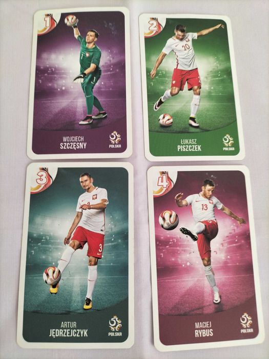 Sprzedam 12 kart pilkarzy polskich - Z EURO 2018 r. ! NOWE ! Okazja !