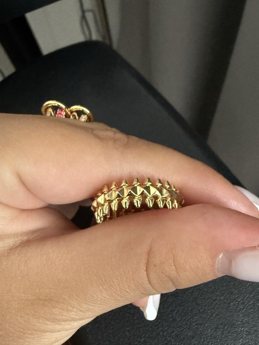 Кольцо обручка в стилі cartier clash