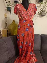 Kopertowa sukienka z wiscozy S"Ecowish"