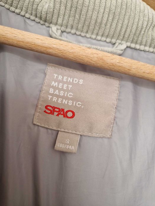 Kurtka SPAO jasnozielona/szałwiowa moda koreańska