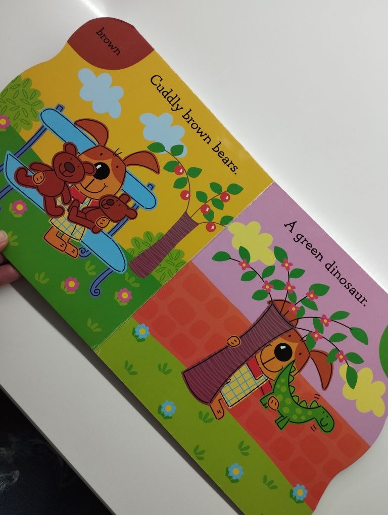 Książka nauka kolorów po angielsku, książeczka dla maluszków