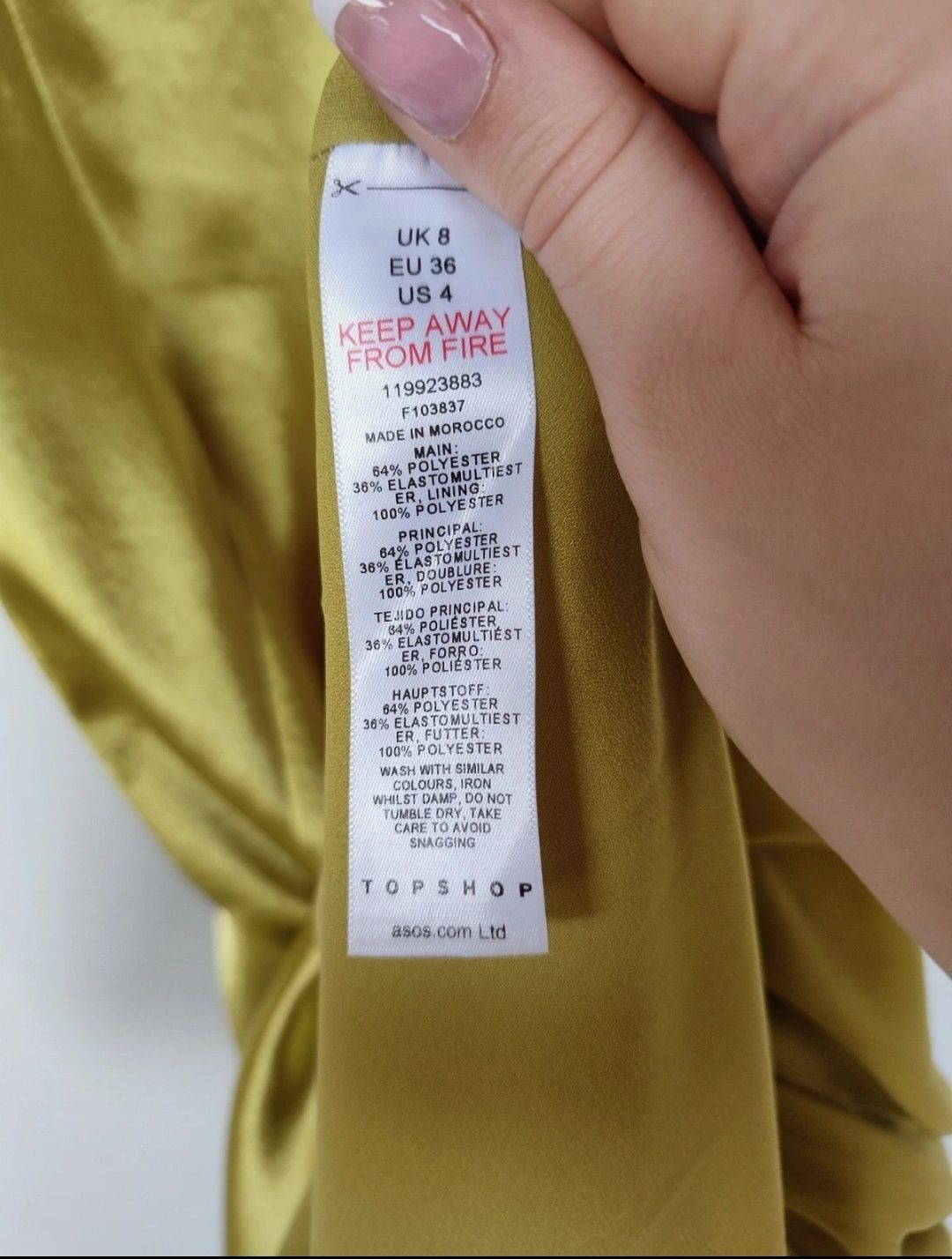 Topshop/ sukienka /midi / maxi / długa sukienka / ASOS / nowa/ satynow