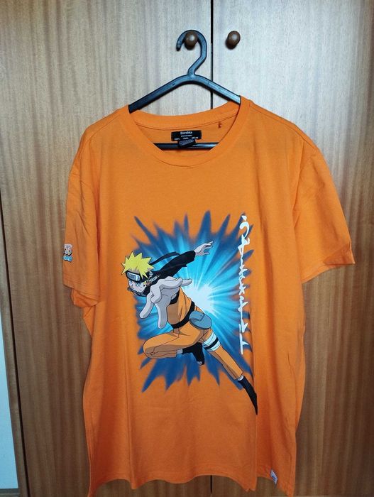 T-shirt Naruto Bershka laranja