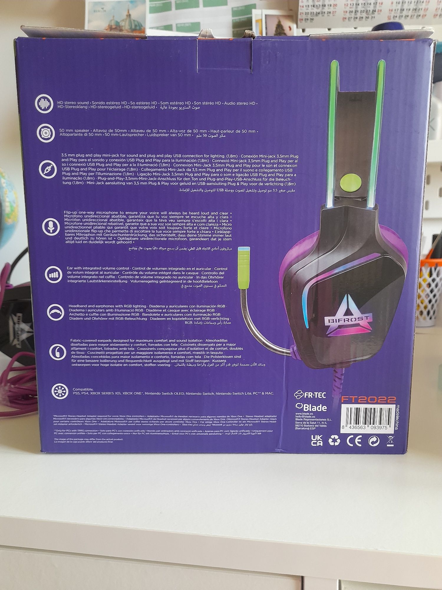 Auriculares Gaming BLADE Bifrost Fr-Tec