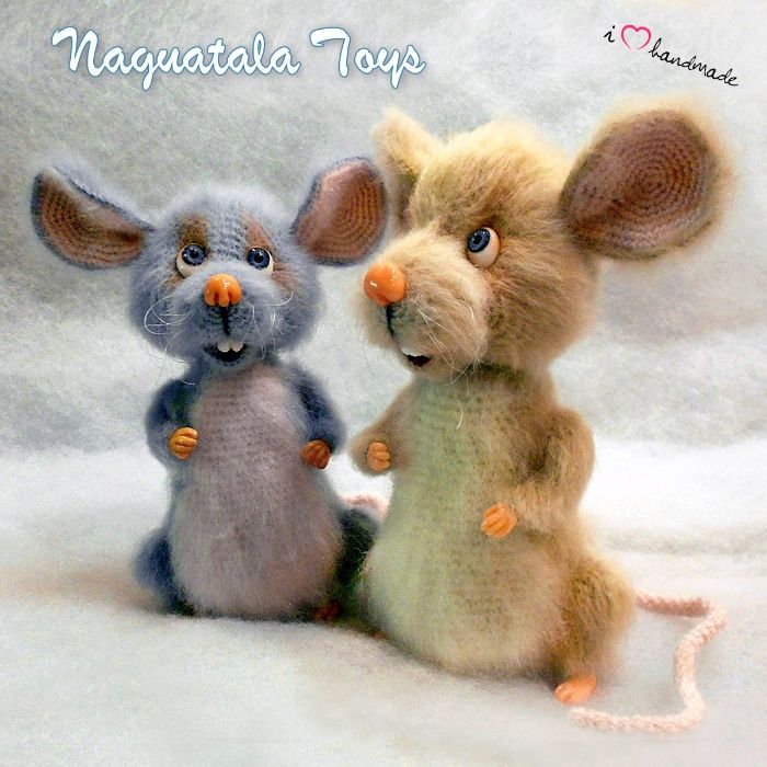 Эксклюзивная интерьерная игрушка Мышата братья Ангус и Малькольм.