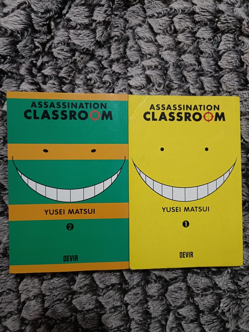 Mangá Assassination Classroom volume 1 e 2, traduzido em português.