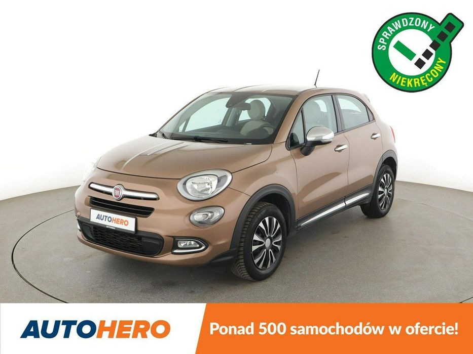 Fiat 500X navi klima auto grzane fotele i kierownica kamera i czujniki parkowani