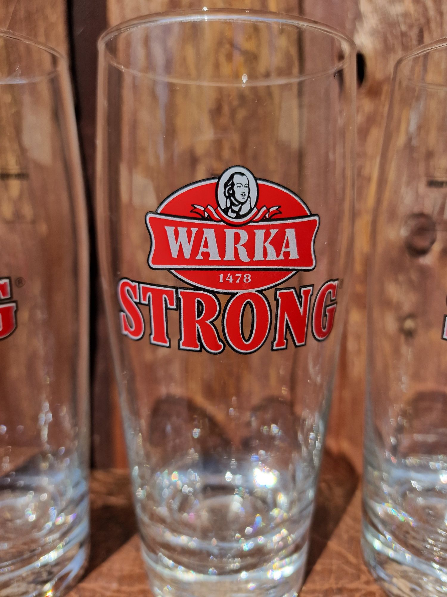 Kufle Warka Strong 0.5l 4 sztuki nowe